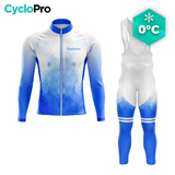 TENUE CYCLISTE HIVER HOMME BLEUE - CRISTAL+ tenue cyclisme homme CycloPro XS 
