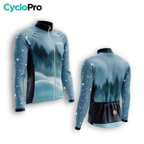 TENUE CYCLISTE HIVER HOMME BLEUE - SNOW+ tenue cyclisme homme CycloPro 