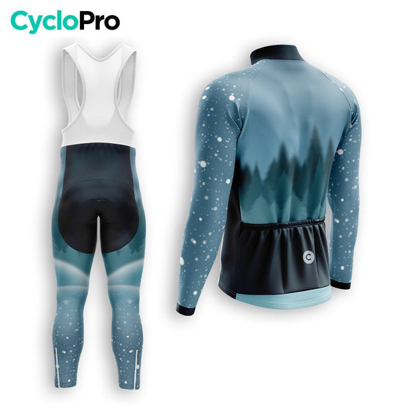 TENUE CYCLISTE HIVER HOMME BLEUE - SNOW+ tenue cyclisme homme CycloPro 