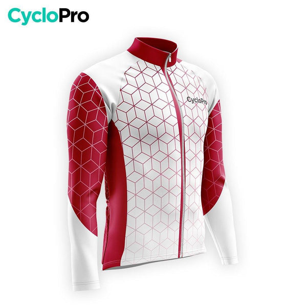 TENUE CYCLISTE HIVER HOMME GRENAT - CUBIC+ tenue cyclisme homme CycloPro 