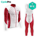 TENUE CYCLISTE HIVER HOMME GRENAT - CUBIC+ tenue cyclisme homme CycloPro XS 