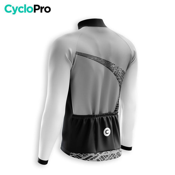 TENUE CYCLISTE HIVER HOMME GRISE - TRACE+ tenue cyclisme homme CycloPro 