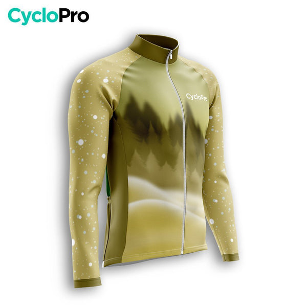 TENUE CYCLISTE HIVER HOMME JAUNE - SNOW+ tenue cyclisme homme CycloPro 