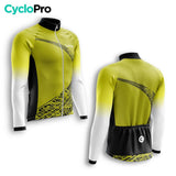 TENUE CYCLISTE HIVER HOMME JAUNE - TRACE+ tenue cyclisme homme CycloPro 