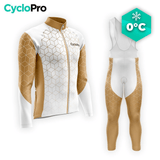 TENUE CYCLISTE HIVER HOMME MARRON - CUBIC+ tenue cyclisme homme CycloPro XS 