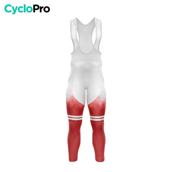 TENUE CYCLISTE HIVER HOMME ROUGE - CRISTAL+ tenue cyclisme homme CycloPro 