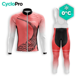 TENUE CYCLISTE HIVER HOMME ROUGE - TRACE+ tenue cyclisme homme CycloPro XS 