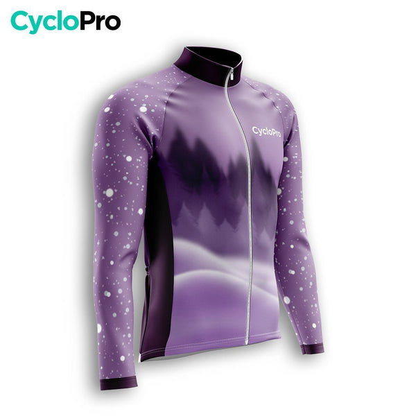 TENUE CYCLISTE HIVER HOMME VIOLET - SNOW+ tenue cyclisme homme CycloPro 