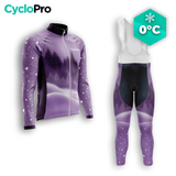 TENUE CYCLISTE HIVER HOMME VIOLET - SNOW+ tenue cyclisme homme CycloPro XS 