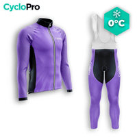 TENUE CYCLISTE HIVER HOMME VIOLET - SPEED+ tenue cyclisme homme CycloPro XS 