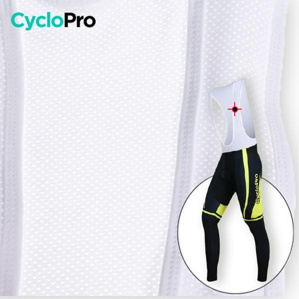 TENUE CYCLISTE HIVER JAUNE - SQUAD+ tenue cyclisme homme CycloPro 