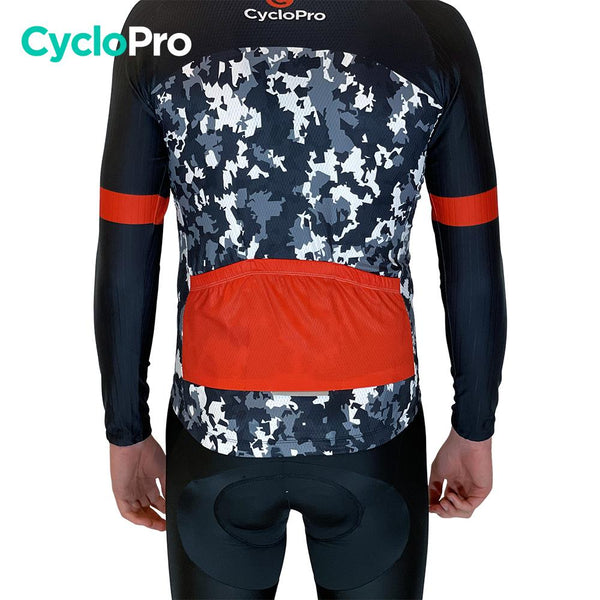 Tenue cycliste hiver Noir et rouge - Military tenue de cyclisme GT-Cycle Outdoor Store 