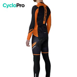 Tenue cycliste hiver orange - Flash+ - DESTOCKAGE tenue de cyclisme thermique GT-Cycle Outdoor Store 