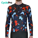 Tenue cycliste hiver Rouge et bleue - Origami+ tenue cyclisme homme GT-Cycle Outdoor Store 