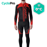Tenue cycliste hiver rouge - Flash+ tenue de cyclisme hiver GT-Cycle Outdoor Store Rouge - Bretelles XS 