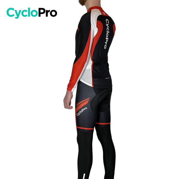 Tenue cycliste hiver rouge CycloPro
