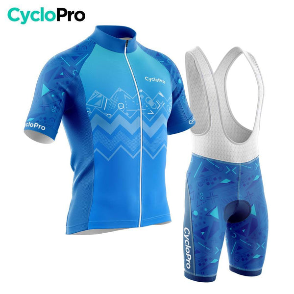 TENUE DE CYCLISME ÉTÉ HOMME BLEUE - GRAFIK+ Tenue de cyclisme été GT-Cycle Outdoor Store S 