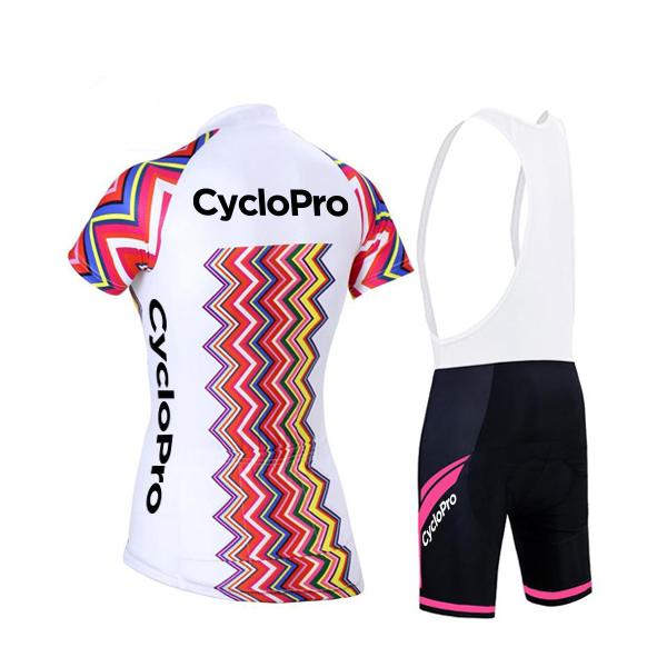 TENUE DE CYCLISME FEMME - ZIGZAG+ Tenue de cyclisme été CycloPro 