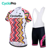 TENUE DE CYCLISME FEMME - ZIGZAG+ Tenue de cyclisme été CycloPro Avec 3XL 