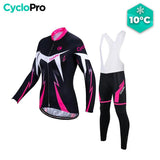 Tenue Vélo Automne Rose - Confort+ tenue automne femme GT-Cycle Outdoor Store Avec bretelles L 