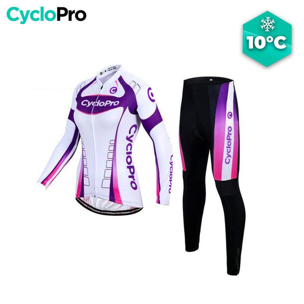 Tenue Vélo Automne Violet - Confort+ tenue automne femme GT-Cycle Outdoor Store Sans bretelles L 