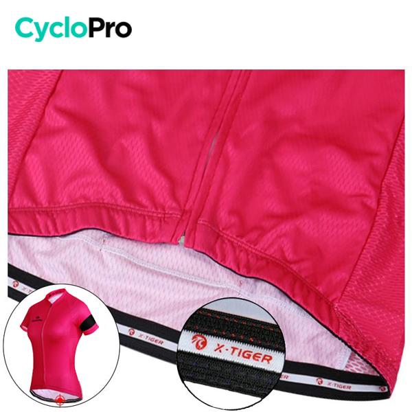 TENUE VÉLO DE ROUTE ROSE - ÉLÉGANCE+ - DESTOCKAGE Tenue de cyclisme été CycloPro 