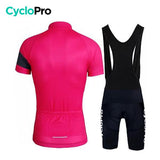 TENUE VÉLO DE ROUTE ROSE - ÉLÉGANCE+ - DESTOCKAGE Tenue de cyclisme été CycloPro 