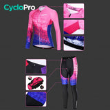 TENUE VÉLO FEMME AUTOMNE - CUBIC+ tenue de cyclisme CycloPro 