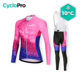 TENUE VÉLO FEMME AUTOMNE - CUBIC+ tenue de cyclisme CycloPro Avec XXL 