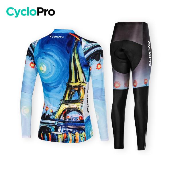 TENUE VÉLO FEMME AUTOMNE - EIFFEL+ tenue de cyclisme CycloPro 