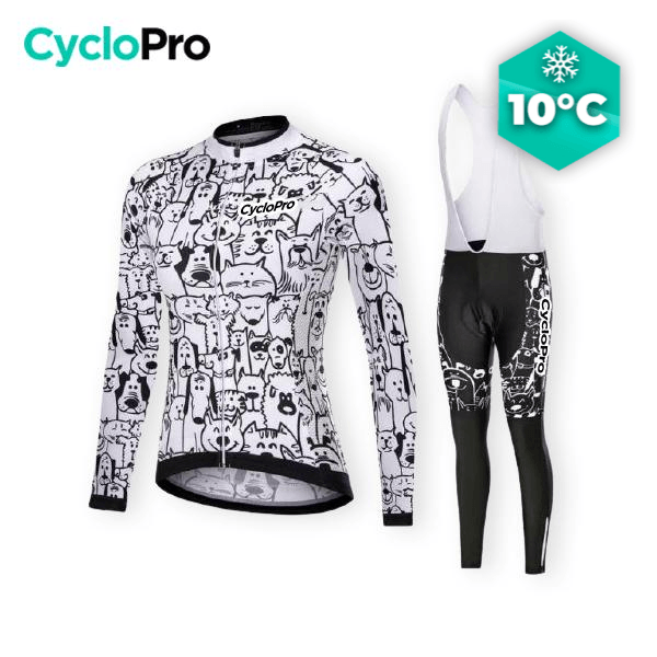 TENUE VÉLO FEMME AUTOMNE - Peps+ tenue de cyclisme CycloPro Avec XS 