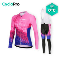 TENUE VÉLO FEMME HIVER - CUBIC+ tenue de cyclisme CycloPro Avec XS 