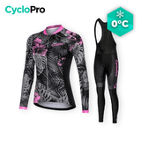 TENUE VÉLO FEMME HIVER - NATURA+ - DESTOCKAGE tenue de cyclisme CycloPro Avec XS 