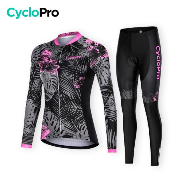 TENUE VÉLO FEMME HIVER - NATURA+ - DESTOCKAGE tenue de cyclisme CycloPro Sans XS 