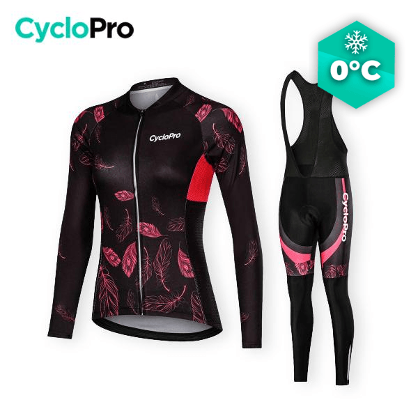 TENUE VÉLO HIVER FEMME - AUTOMNE+ tenue de cyclisme CycloPro Avec XS 