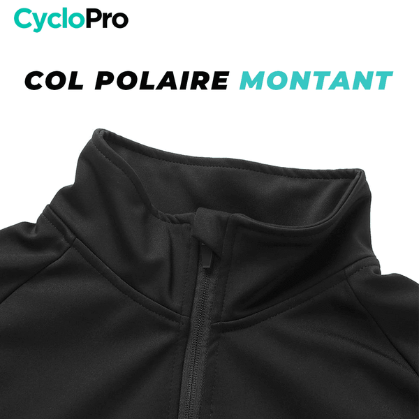 Veste Thermique Cyclisme Bleue - Mountain+ - DESTOCKAGE Veste thermique velo CycloPro 