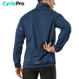 Veste Thermique Cyclisme Bleue - Mountain+ - DESTOCKAGE Veste thermique velo CycloPro 