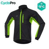 VESTE THERMIQUE CYCLISME GRAND FROID VERTE Veste thermique