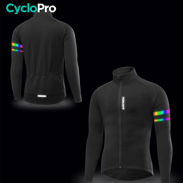 Veste Thermique Cyclisme Noire - Mountain+ - CycloPro