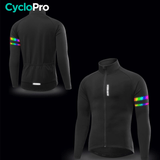 Veste Thermique Cyclisme Noire - Mountain+ Veste thermique velo CycloPro 