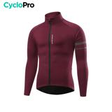 Veste Thermique Cyclisme Rouge - Mountain+ CycloPro 