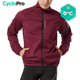 Veste Thermique Cyclisme Rouge - Mountain+ CycloPro M 